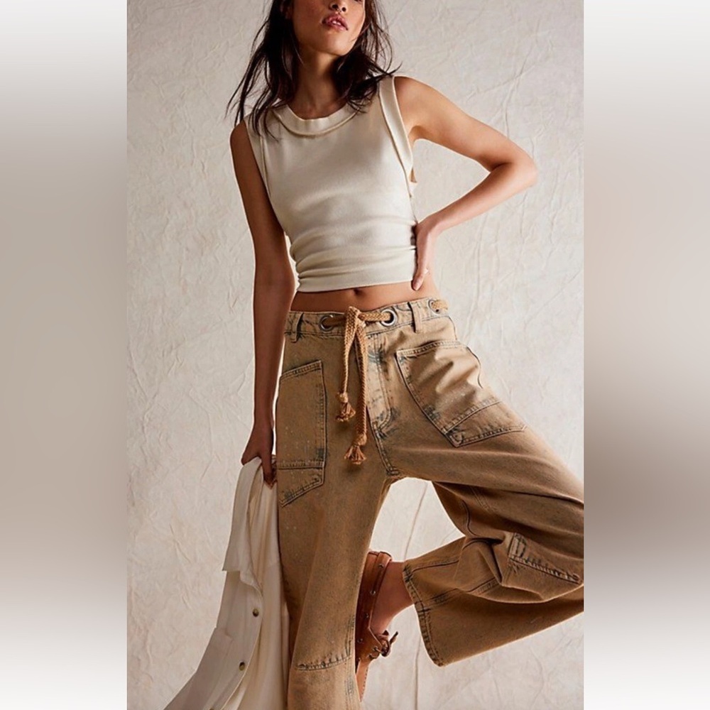 NWOT FREE PEOPLE We The Free Moxie Barrel Low Slung Cowboy SZ: 31